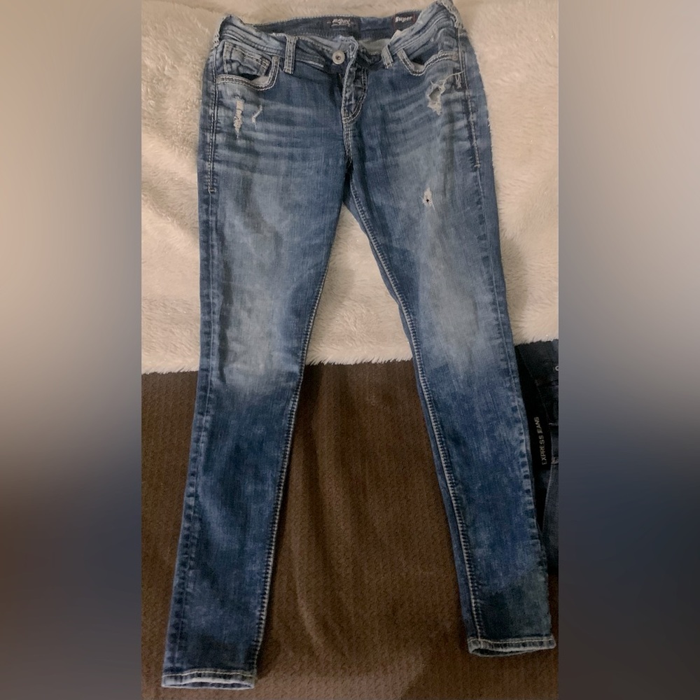 Silver jeans
